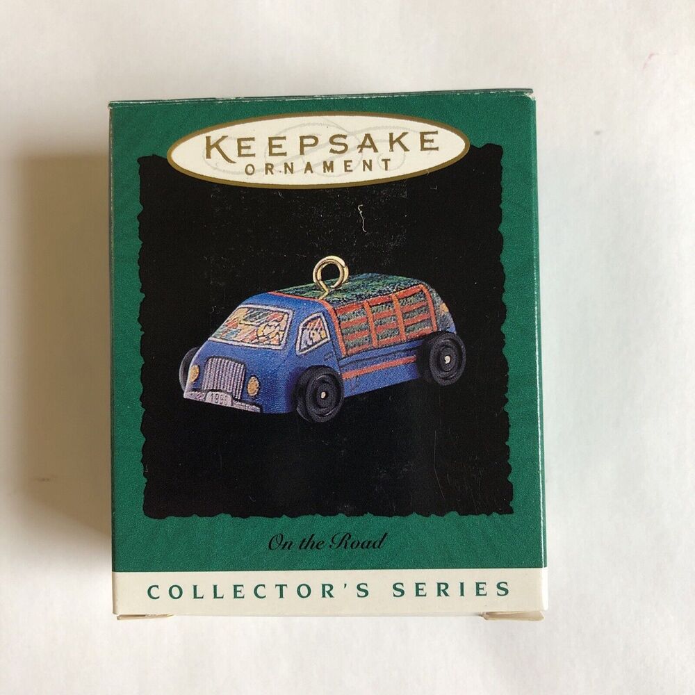 Hallmark Pressed Tin Truck Keepsake Miniature Ornament On the Road #4 1996 Vtg - Picture 9 of 13